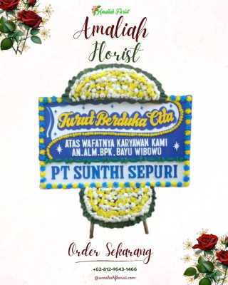 Papan Bunga Duka di Poigar